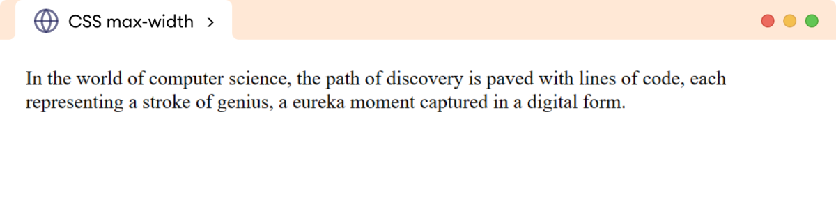 CSS Max-Width Example