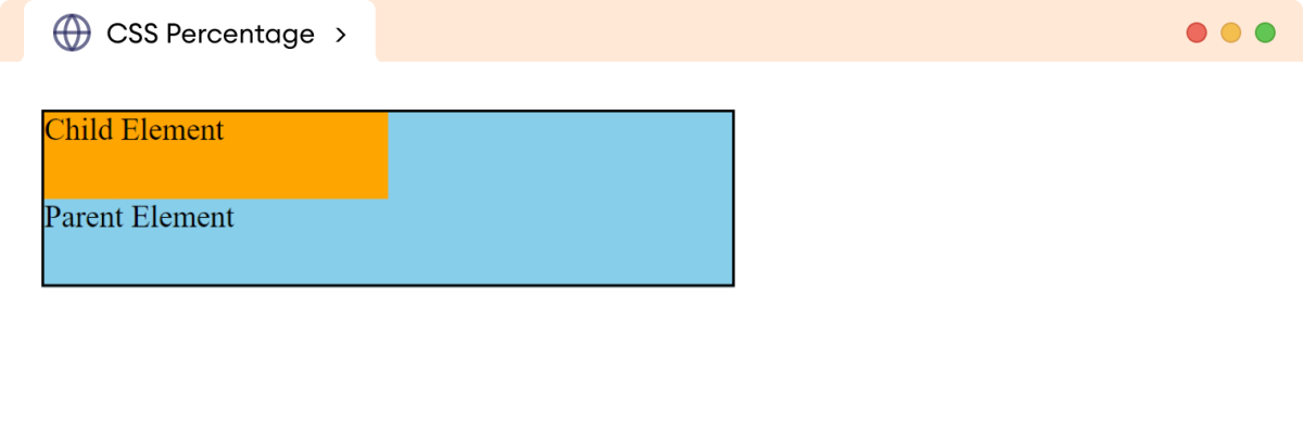 CSS Percentage Example