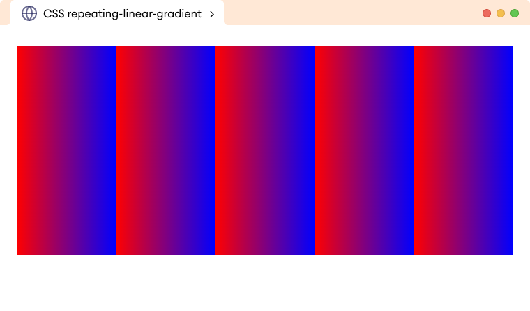 CSS Repeating Linear Gradient Example