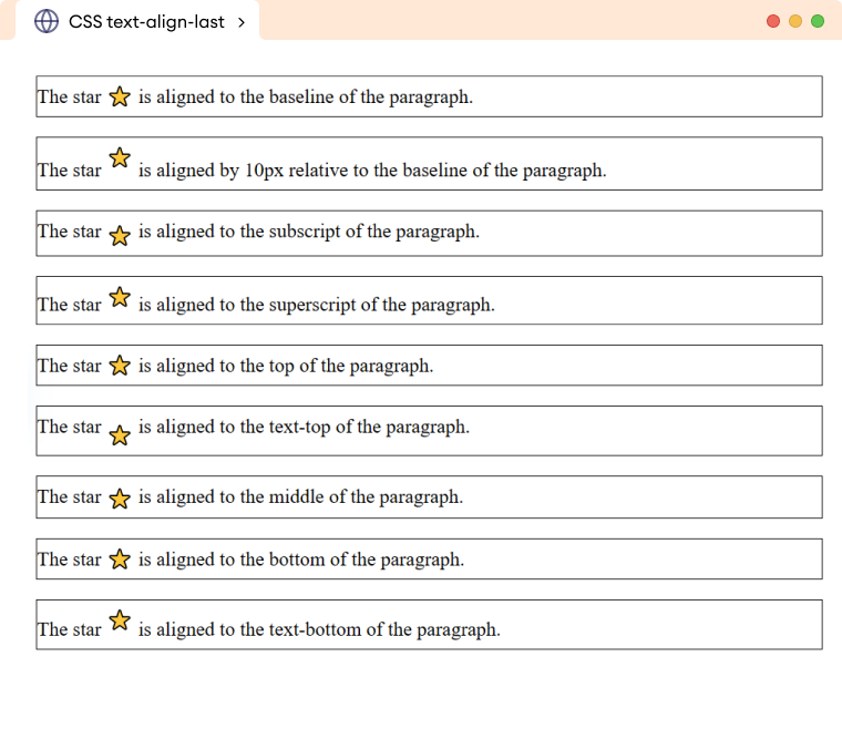 CSS Vertical Align Example Description